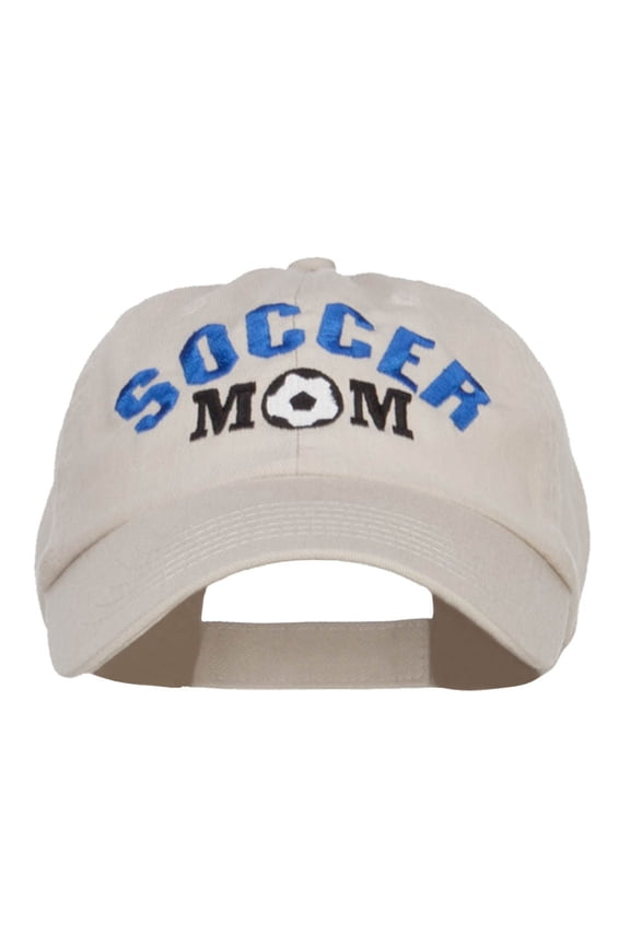 Soccer Mom Embroidered Pet Spun Cap - Stone OSFM