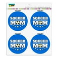 thumbnail image 1 of Soccer Mom Mother Sports Refrigerator Fridge Locker Vinyl Circle Magnet Set, 1 of 3