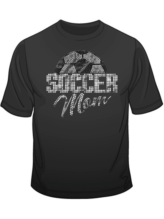 Soccer Mom Sequins Sports Women's T-Shirt