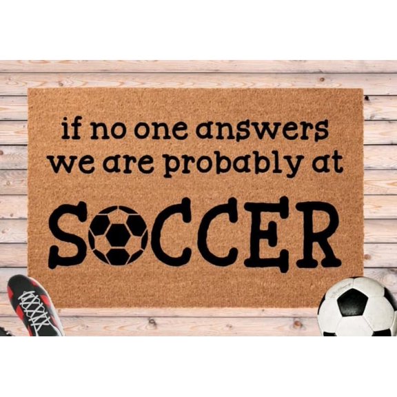 Soccer Mom Soccer Dad Probably at Soccer Door Mat Bathroom?mat Water Absorbent Moistureproof for Door Mat Entrance Welcome Kitchen Mat 16x24 Inch Halloween