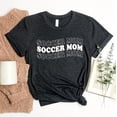 thumbnail image 1 of Soccer Mom T-shirt Game Day Shirt Gift Football Lover Top Coach Mama Tee Women For Cute Birthday, 1 of 3