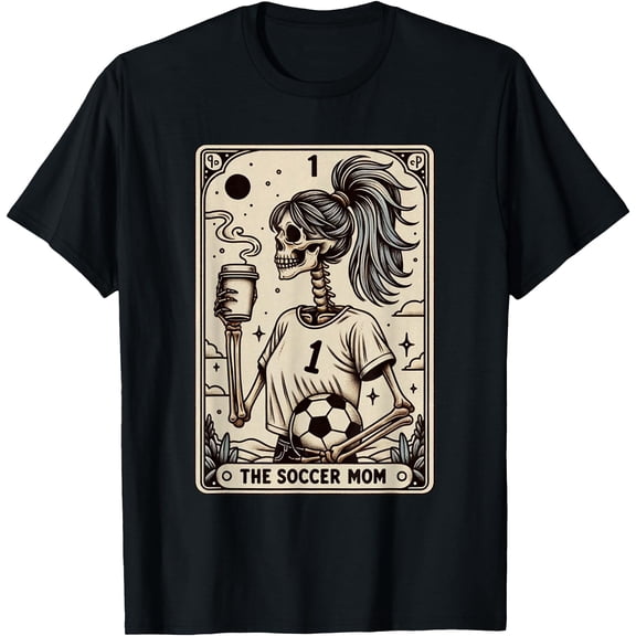 Soccer Mom Tarot Card, Vintage Halloween Soccer Mama T-Shirt