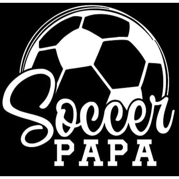 Soccer Papa - Car Window - Premium Vinyl Decal/Sticker