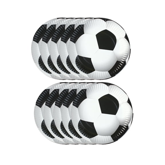 Soccer Party Decorations,Soccer Plates,10PCS Soccer Plates Party Decorations, Disposable Soccer Themed Birthday Paper Plates,Sports Party Supplies for Birthday Baby Shower Game Favors(7IN)
