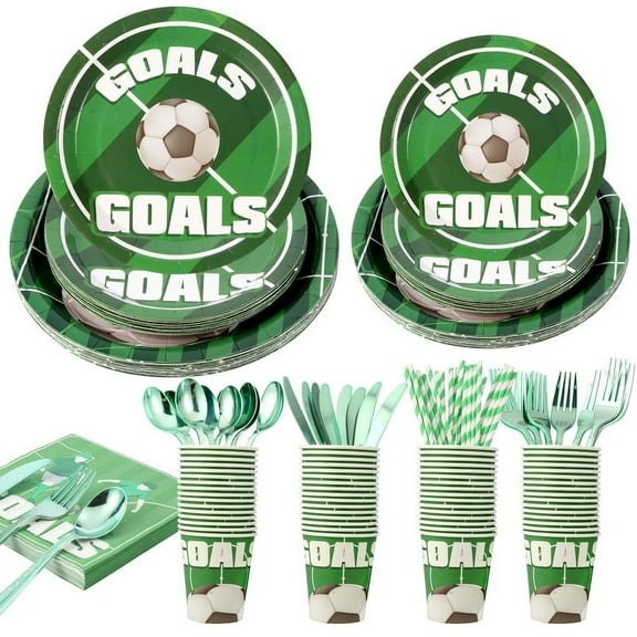Soccer Party Disposable Tableware Set 200PCS