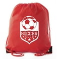 thumbnail image 1 of Soccer Party Favors | Soccer Drawstring Backpacks for Birthday Parties, Team events, and much more!, 1 of 4