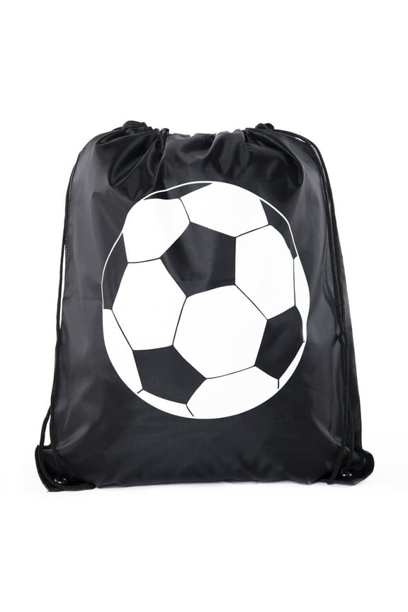 Soccer Party Favors | Soccer Drawstring Backpacks for Birthday Parties, Team events, and much more!
