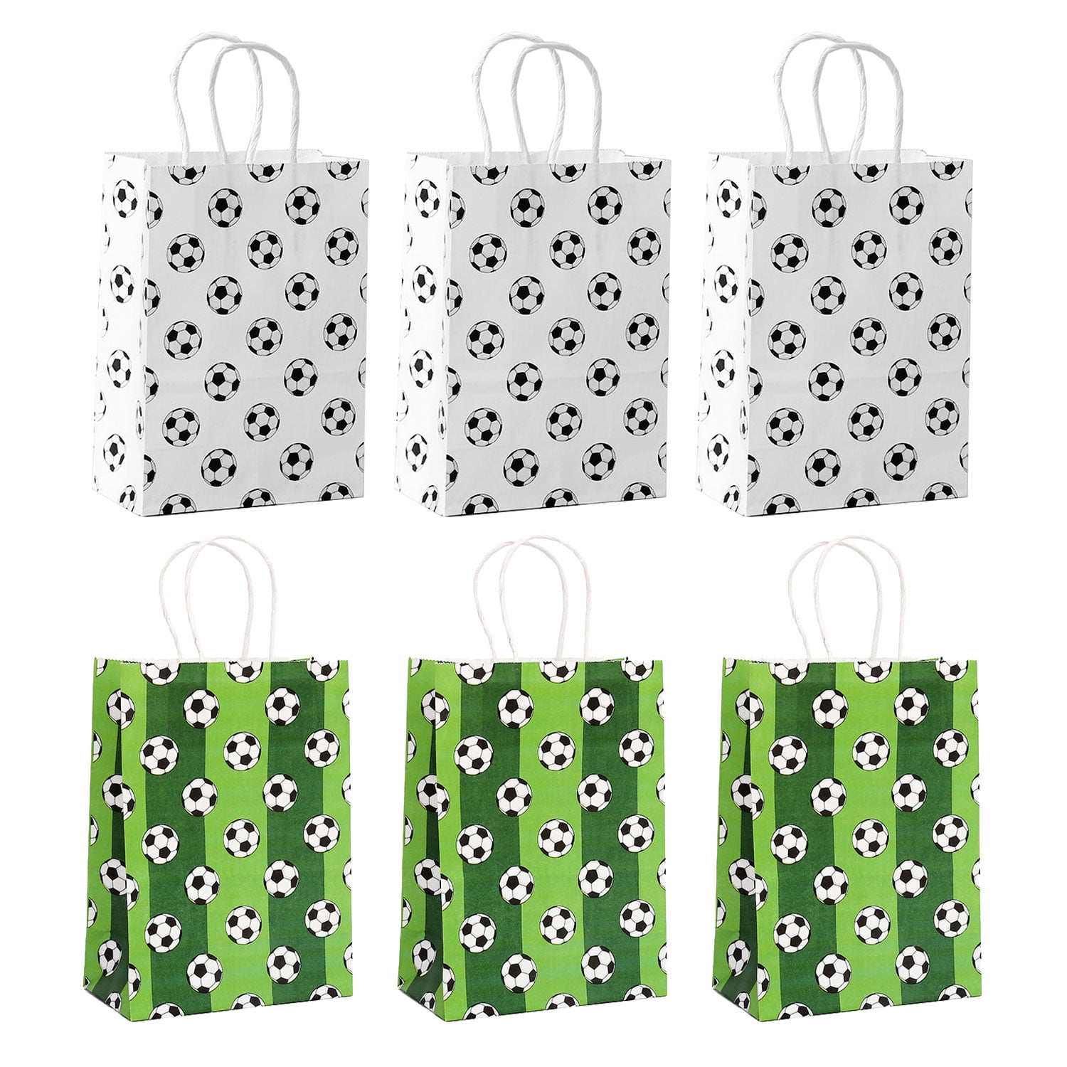 Soccer Party Gift Bags for Soccer Theme Party Supplies, Soccer Party Favor Bags Present Bags