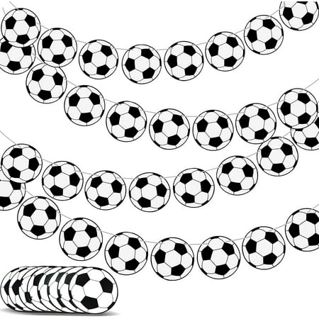 Novelty Place Soccer Party Pennant Banners 32 Pcs Multicolor
