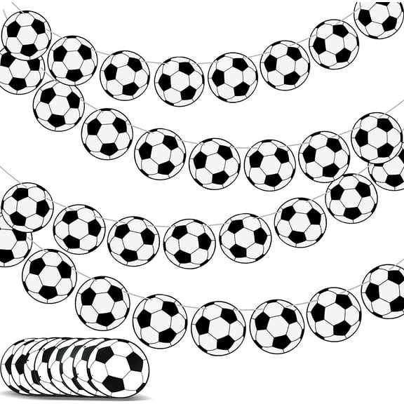 Novelty Place Soccer Party Pennant Banners 32 Pcs Multicolor