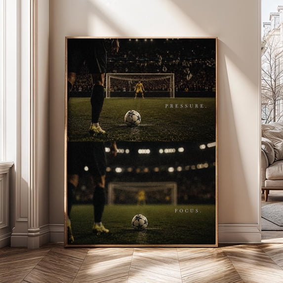 Soccer Penalty Kick Focus Pressure Quote Football Motivation Athlete ...