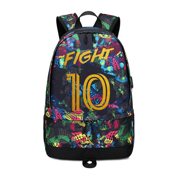 Soccer Player 10 Ball Storage Backpack Sports Equipment Depositary Multifunctional Bag For Men Women (Red - 1)