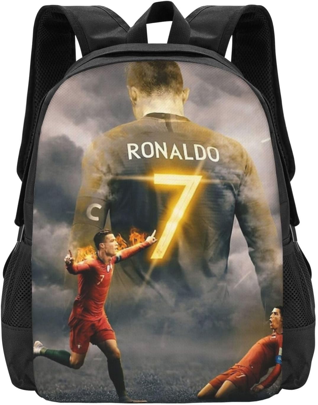 Soccer Player #7 Backpack 16.5 Inch For Daily Work Sport Outdoor ...