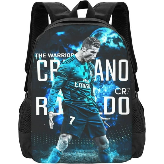 Soccer Player #7 Backpack 16.5 Inch For Daily Work Sport Outdoor Football Fans Laptop Bag-Style 43