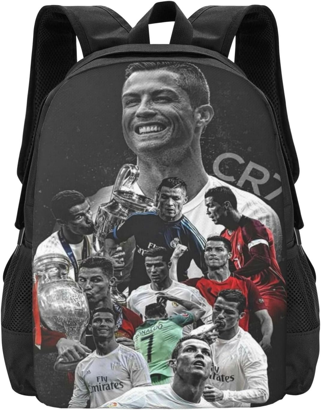 Soccer Player #7 Cristiano Ronaldo Backpack 16.5 Inch For Daily Work ...