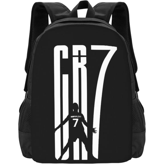Soccer Player #7 Ronaldo Backpack 16.5 Inch For Daily Work Sport Outdoor Football Fans Laptop Bag-Style 19