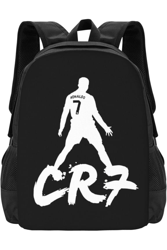 Soccer Player #7 Ronaldo Backpack 16.5 Inch For Daily Work Sport Outdoor Football Fans Laptop Bag-Style 19