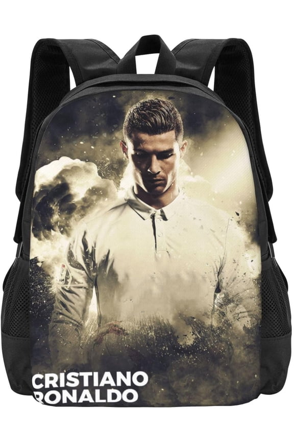 Soccer Player #7 Ronaldo Backpack 16.5 Inch For Daily Work Sport Outdoor Football Fans Laptop Bag-Style 19