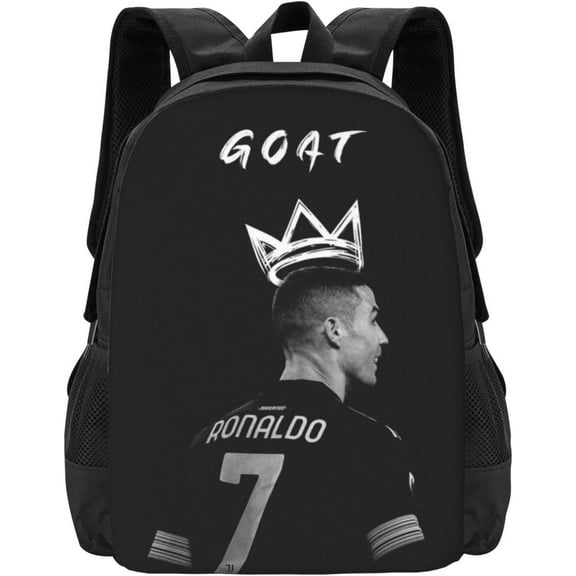 Soccer Player #7 Ronaldo Backpack 16.5 Inch For Daily Work Sport Outdoor Football Fans Laptop Bag-Style 19