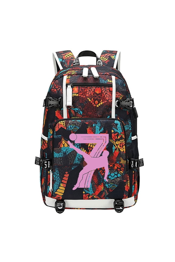Soccer Player 7 Travel Backpack UV Color Changing Laptop Backpacks Football Bag for Men Women