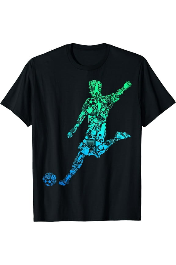Soccer Player Boys Kids Youth Men T-Shirt