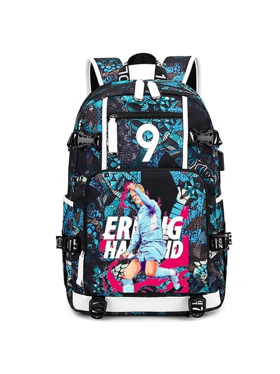 Soccer Player E-Haaland- Multifunction Backpack Travel Taptop Daypack Fans Bag For Men Women (LB-2)