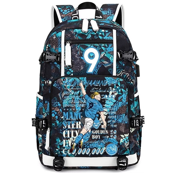 Soccer Player E-Haaland- Multifunction Backpack Travel Taptop Daypack Fans Bag For Men Women (LB-3)
