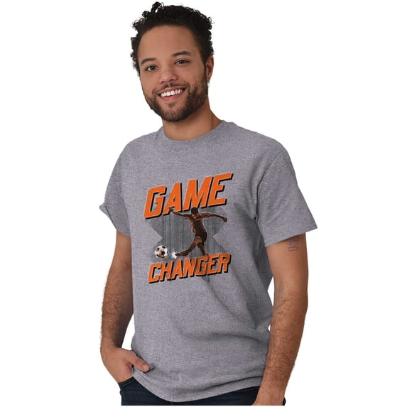 Soccer Player Fan Game Changer Men's Graphic T Shirt Tees Brisco Brands S