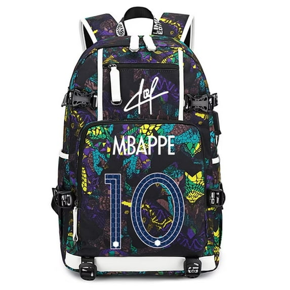 Soccer Player K-Mbappe- Multifunction Backpack Travel Taptop Daypack Fans Bag For Men Women (B-1)