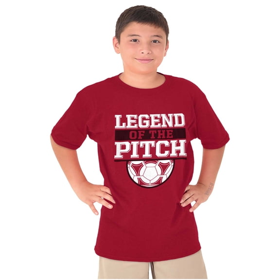 Soccer Player Legend of the Pitch Boys Kids T Shirt Tees Tops Teen Brisco Brands X