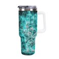 Soccer Player Messi Tumbler with Handle and Straw, Vacuum Insulated