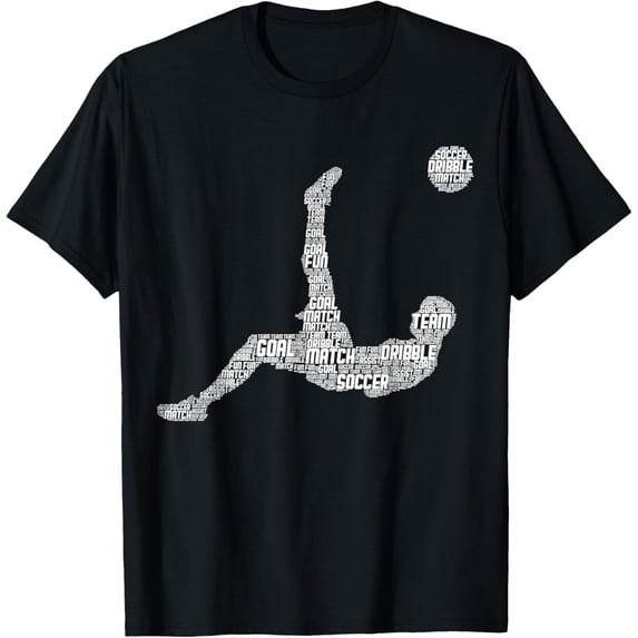 Soccer Player Men Boys Kids T-Shirt