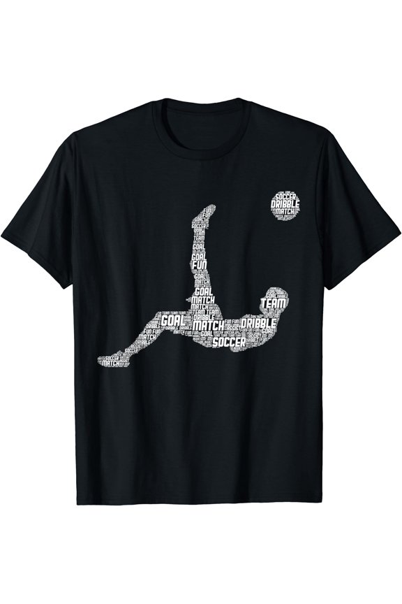 Soccer Player Men Boys Kids T-Shirt
