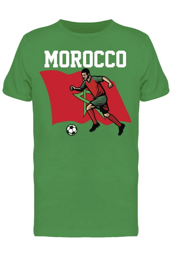 Soccer Player Morocco Tee Men's -Image by Shutterstock