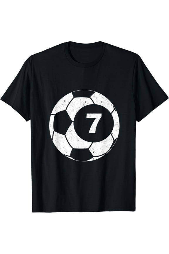 Soccer Player Number 7 Seven Graphic T-Shirt, Unisex T-Shirt