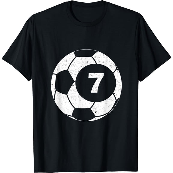 Soccer Player Number 7 Seven Graphic T-Shirt, Unisex T-Shirt