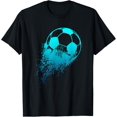 thumbnail image 1 of Soccer Player Sport Vintage Men Boys Soccer Ball T-Shirt, 1 of 3