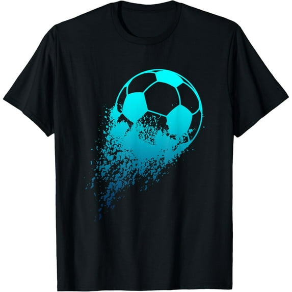 Soccer Player Sport Vintage Men Boys Soccer Ball T-Shirt