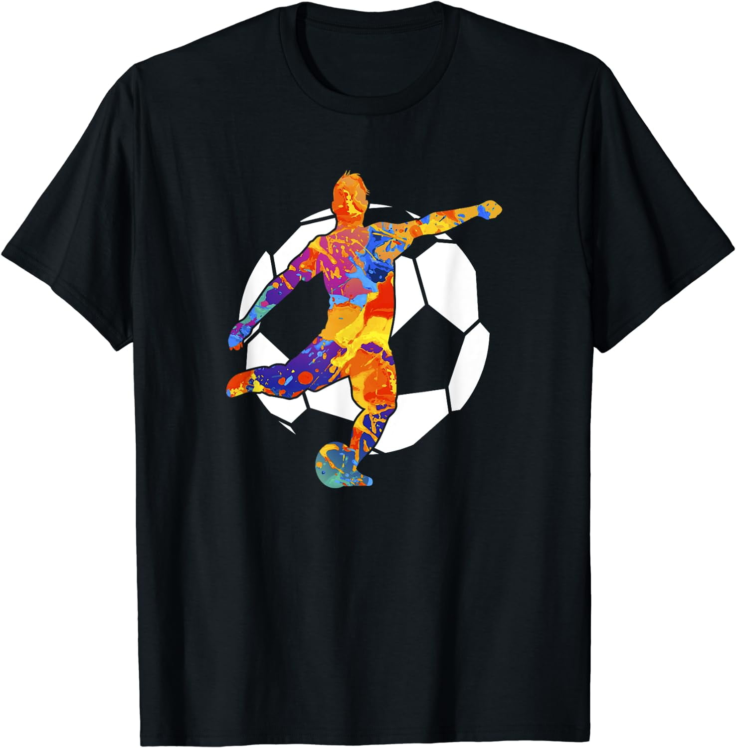 Soccer Player Sports Graphic - Soccer Graphic T-Shirt - Walmart.com