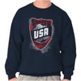 thumbnail image 1 of Soccer Player USA American Nation Unisex Plus Fleece Graphic Sweatshirt Brisco Brands 2X, 1 of 6