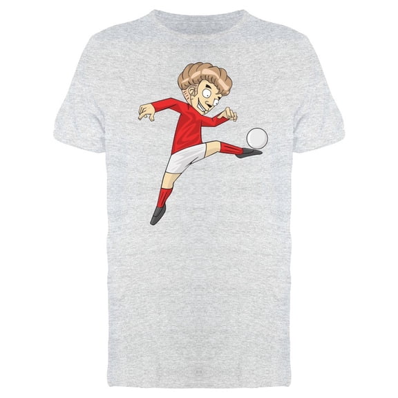 Soccer Player With A Ball Doodle Tee Men's -Image by Shutterstock