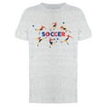 thumbnail image 1 of Soccer Players T-Shirt Men -Image by Shutterstock, Male 3X-Large, 1 of 2