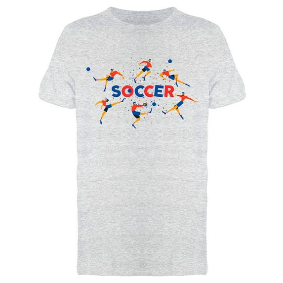 Soccer Players T-Shirt Men -Image by Shutterstock, Male Medium