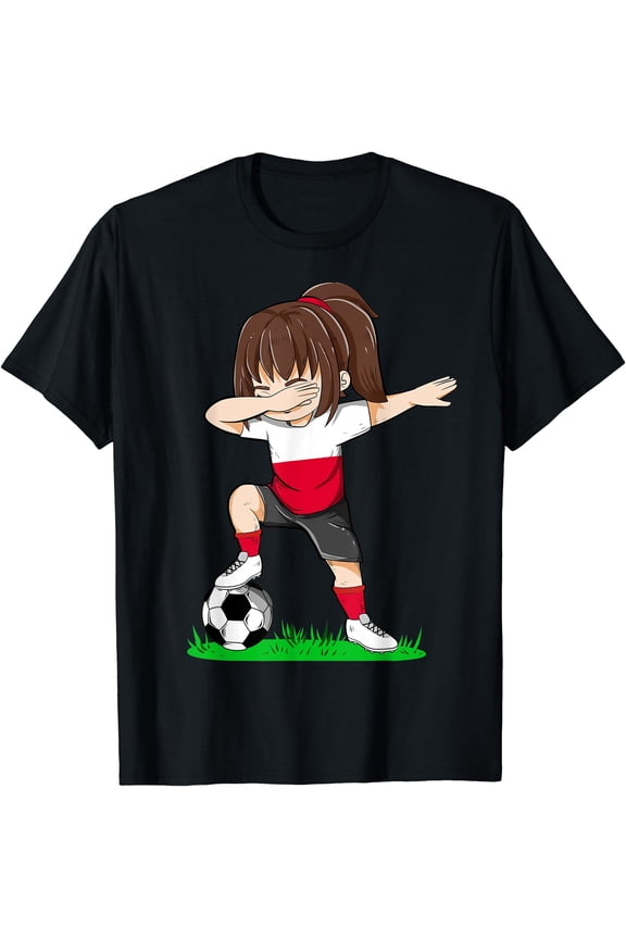 Soccer Poland Shirt Polish Flag Football Girls Dab T-Shirt, Unisex T-Shirt