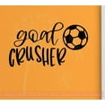 thumbnail image 1 of Soccer Quotes Wall Decor Decal Goal Crusher Vinyl Stickers Bedroom Art 23x13-Inch Black, 1 of 1