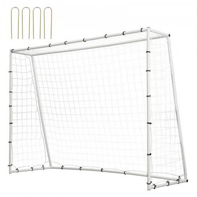 Soccer Rebound Trainer, 8x6FT Iron Soccer Training Equipment, Sports