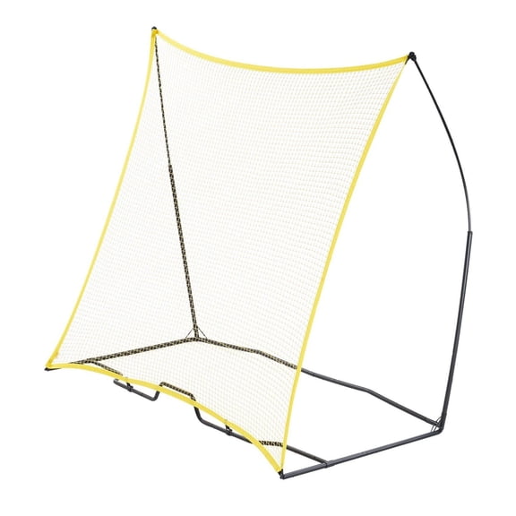 Soccer Rebounder 7x7FT, Portable Soccer Trainer Net for Practice - Iron & Polyester Football Kickback Wall with Carry Bag, Team Training, Passing, Volley