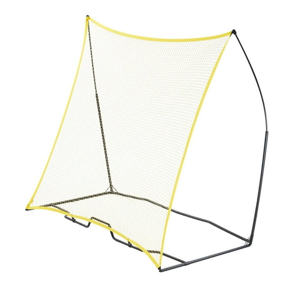 Soccer Rebounder 7x7FT - Portable Soccer Trainer Wall, Iron & Polyester Football Rebound Net for Solo & Team Practice, Volley & Passing Training with Carry Bag