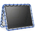thumbnail image 1 of Soccer Rebounder Net, 2-Sided Football Trainer with Fast/Slow Rebound for Ball Control, Passing, Shooting, Portable Volleyball Practice Equipment for Youth & Adults, Easy Setup, 5FTx4FT, 1 of 7