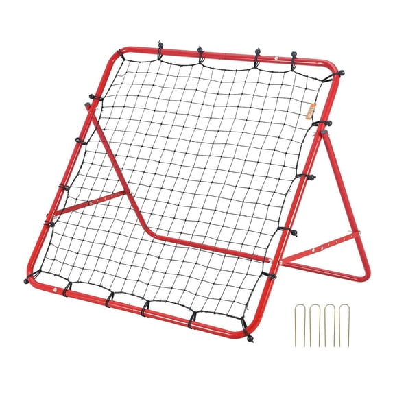 Soccer Rebounder Net, 39x39 Kickback Trainer, Portable Football Rebound Net for Practice, Teens & Adults, Easy Setup Soccer Training Aids